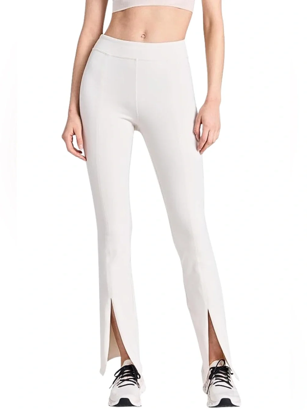 ALO Yoga Airbrush Ivory High Waist Flutter Flare Legging Pants